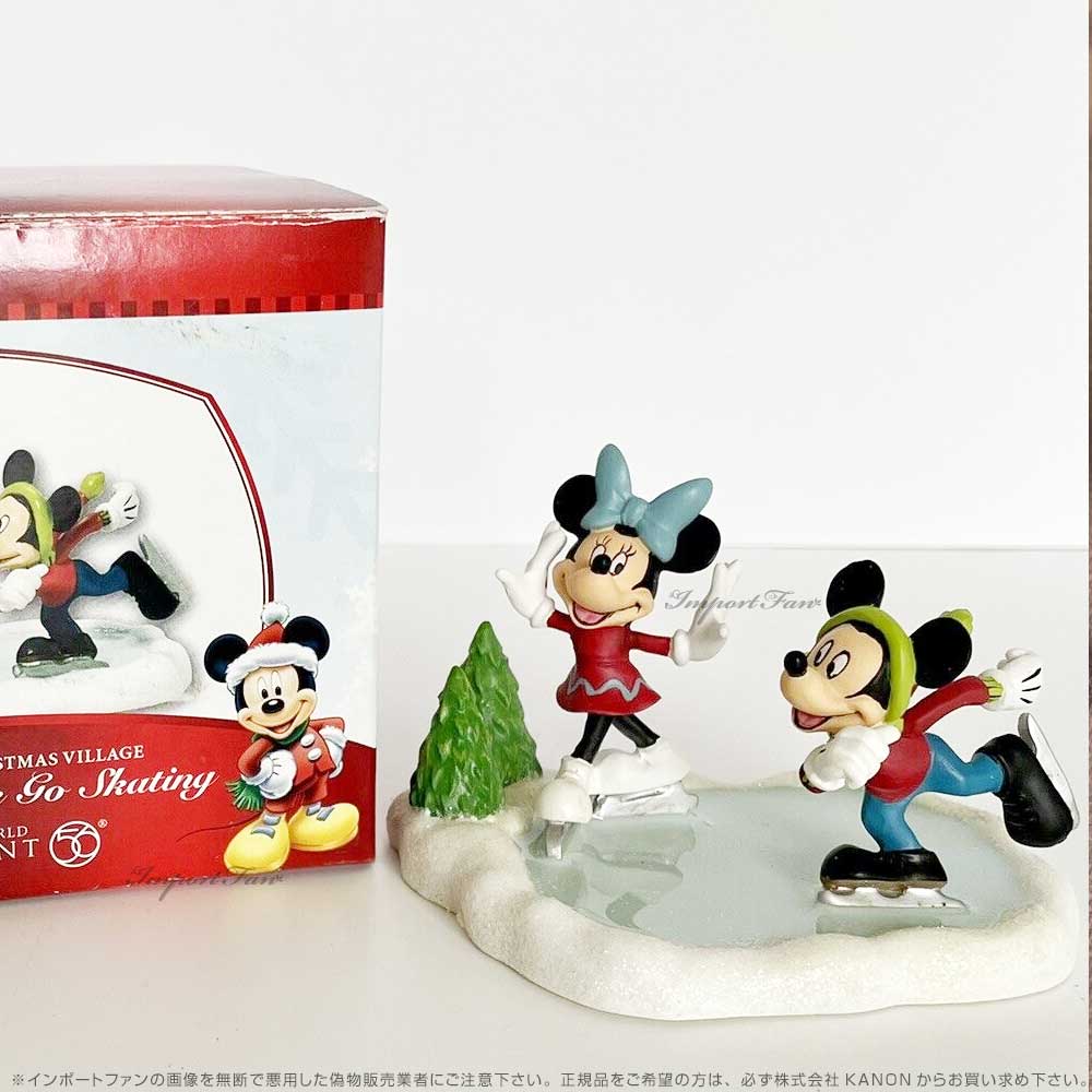 Department 56 ミッキー＆ミニー スケートに行こう ミニーマウス ミッキーマウス クリスマスビレッジ 811274 Disney  Mickey and Minnie Go Skating デパート… : dp811274 : インポートファン - 通販 - Yahoo!ショッピング