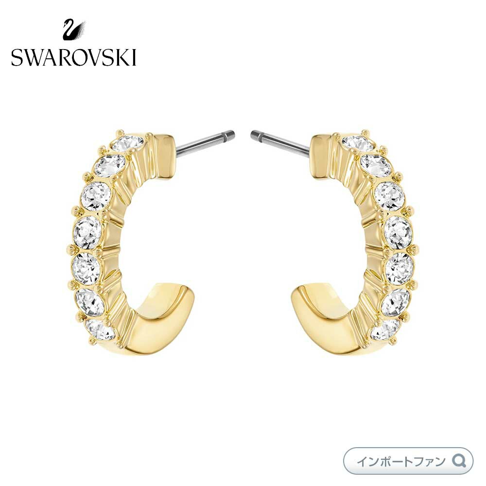 SWAROVSKI スワロフスキー ミニフープピアス ゴールド 5022451