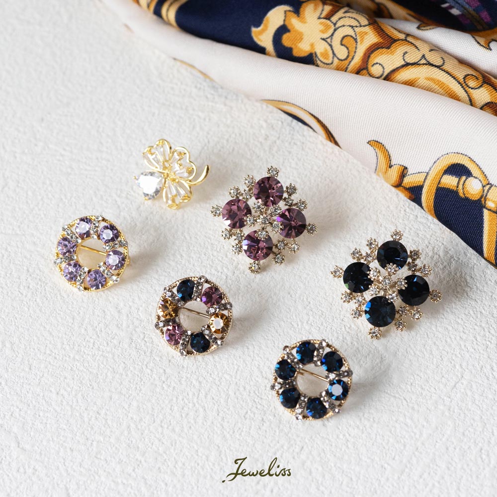 Jeweliss 選べる ブローチ 2個セット 重ね付け アルモニ armoni