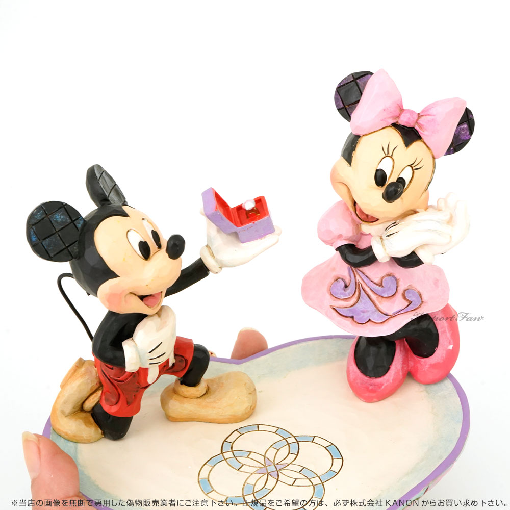 ジムショア ミッキーからミニーにリングを送る ロマンチックな魔法の瞬間 プロポーズ ディズニー ミッキー＆ミニー 4055436 Mickey &  Minnie Ring Dish Di…
