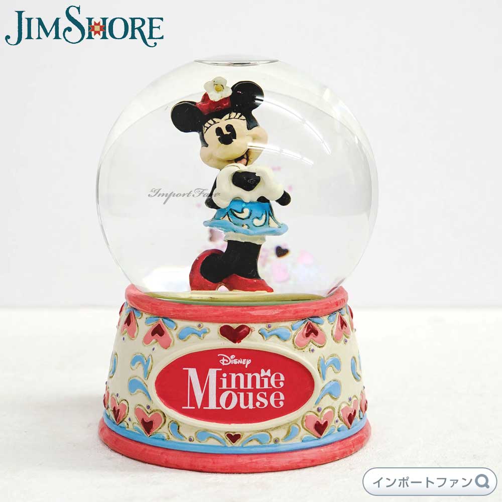 ジムショア 恋人のミニー スノードーム ディズニー 4059187 Sweetheart Minnie jim shore ギフト プレゼント □ | Disney