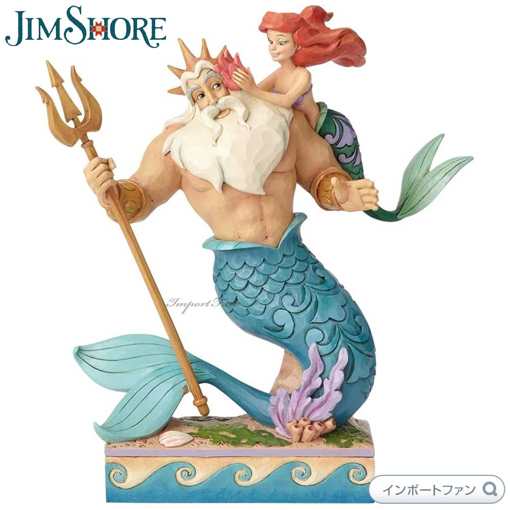 【Disney 】リトルマーメイド　アリエルトリトン王 フィギュア Disney（ディズニー） ジムショア アリエルとトリトン リトル