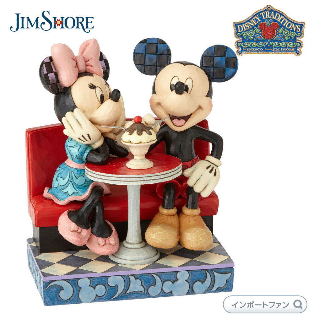 ジムショア ミッキー＆ミニー ソーダショップ デート ディズニートラディション 4059751 JIM SHORE Disney ギフト プレゼント  □ : jim4059751 : インポートファン - 通販 - Yahoo!ショッピング