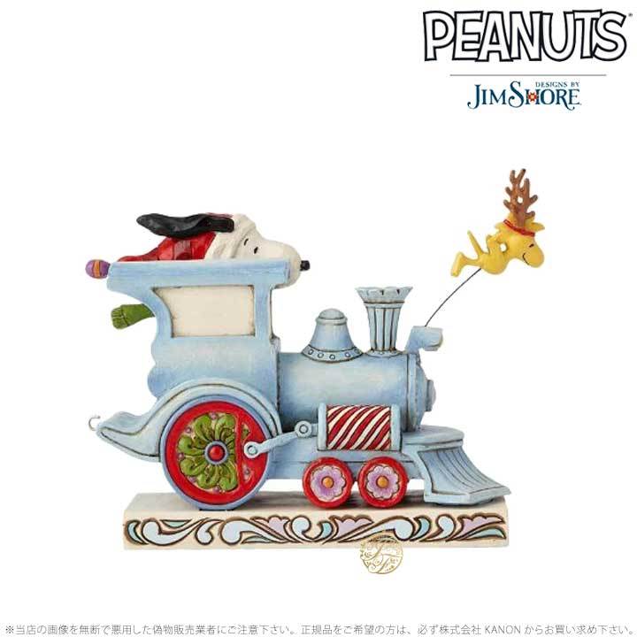 SNOOPY ジムショア 電車に乗るスヌーピーとウッドストック
