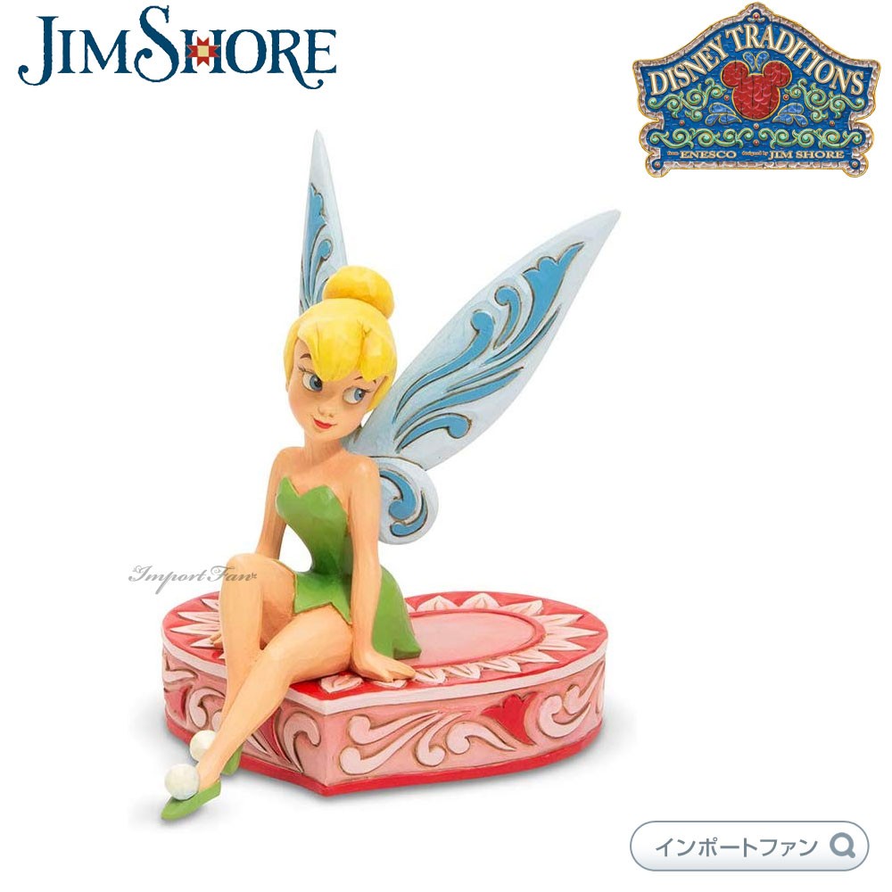 ジムショア ティンカーベル ハートの上に座るティンク 妖精 
