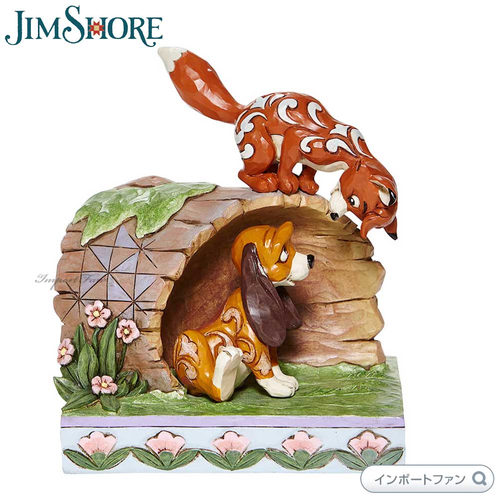 Disney（ディズニー） ジムショア トッドとコッパ― ログ きつねと猟犬