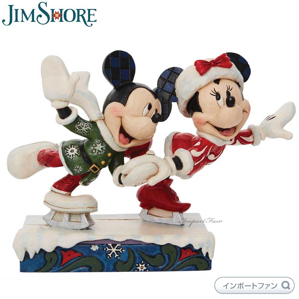 ジムショア ミッキー＆ミニー アイススケーティング クリスマス ディズニートラディション 6010871 JIM SHORE Disney  Traditions ギフト プレゼント □ : jim6010871 : インポートファン - 通販 - Yahoo!ショッピング