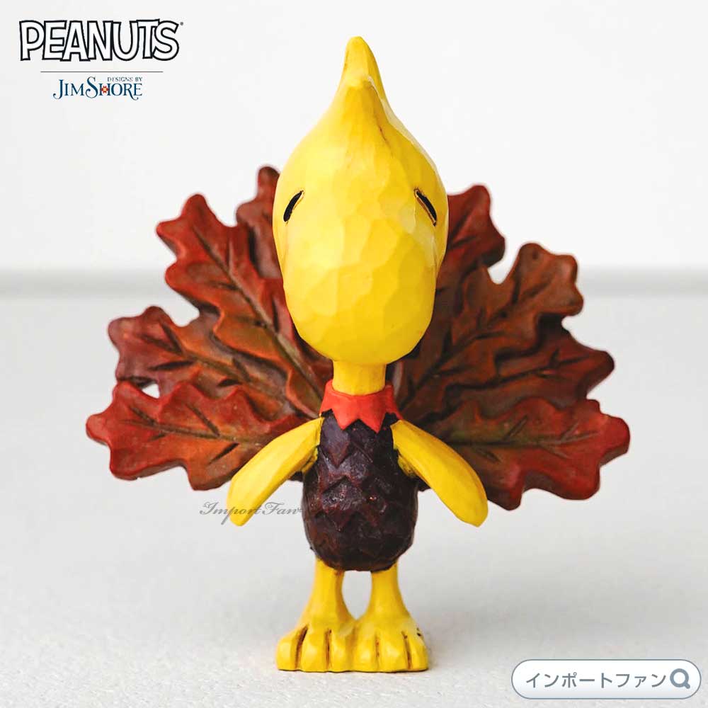 PEANUTS ウッドストックターキー約20cm 紙袋つき PEANUTS ジムショア ウッドストック ターキー 七面鳥 ミニ