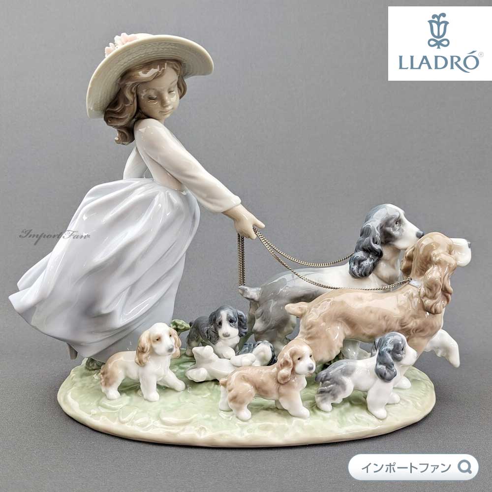 リヤドロ 仔犬たちの行進 イヌ 少女 置物 01006784 LLADRO ギフト プレゼント □ : lla01006784 : インポートファン  - 通販 - Yahoo!ショッピング