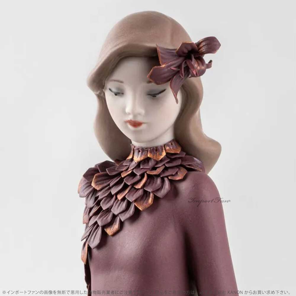 西洋女性保存状態良好蔵出レアアンティーク手描きパステル画当時物保管品 LLADRO リヤドロ オート・アリュール 色香 女性 置物 世界限定