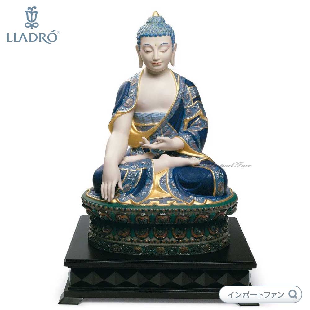 リヤドロ 釈迦牟尼仏陀 ゴールド 仏像彫刻 世界限定制作1000 01012526 LLADRO 仏陀 ギフト プレゼント □