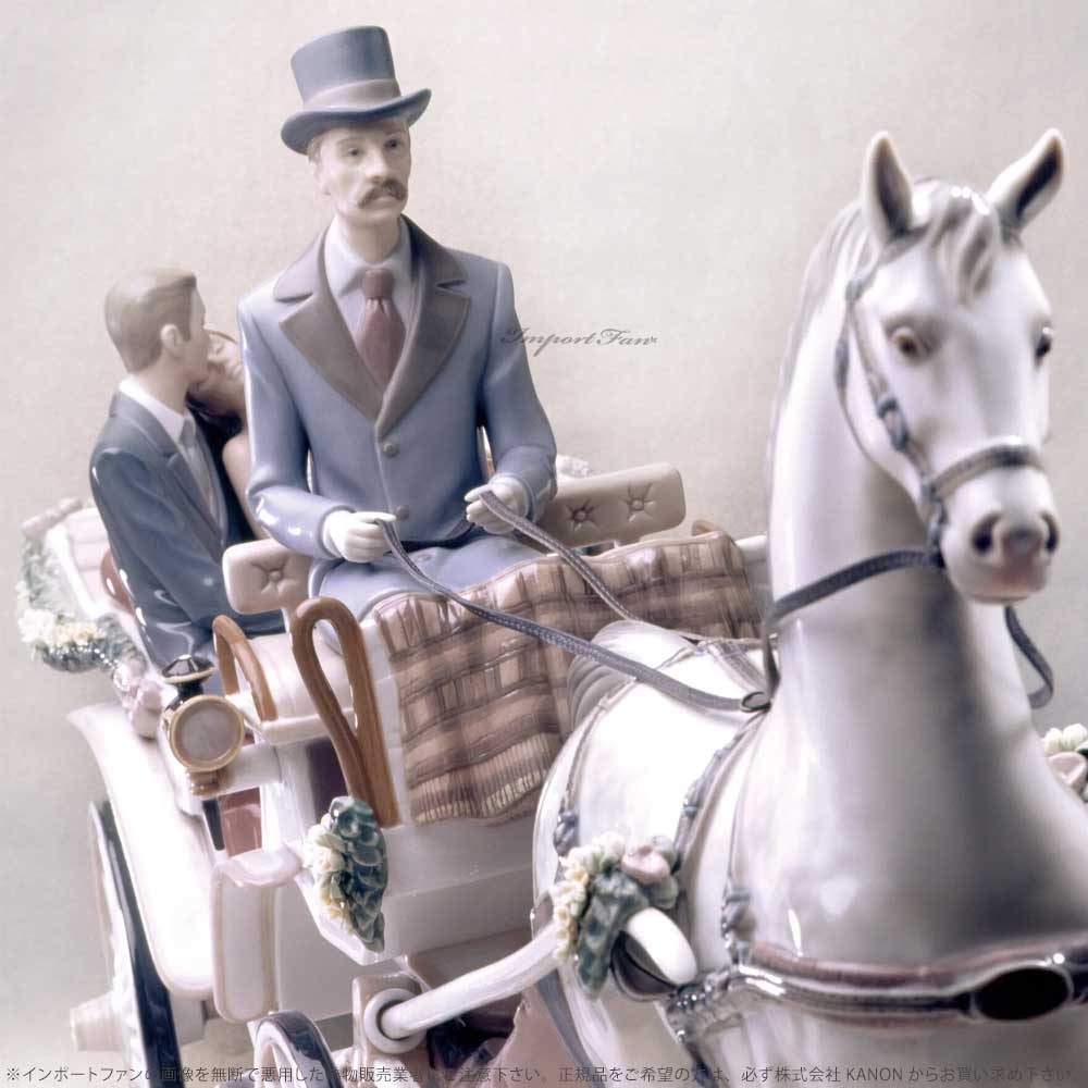 LLADRO（リヤドロ） 幸福へと続く道 結婚式 ウェディング 馬車 白馬