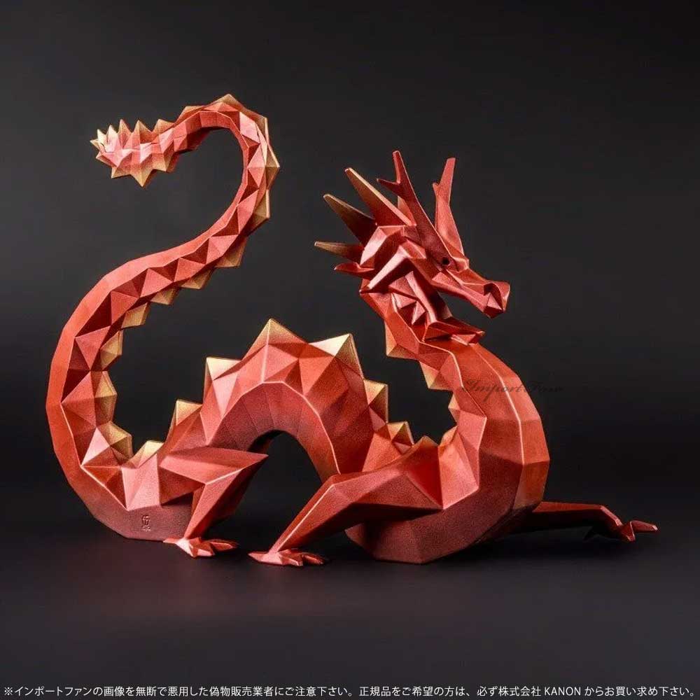 リヤドロ 折り紙 ドラゴン Origami レッド Red 龍 辰 70周年記念モデル 