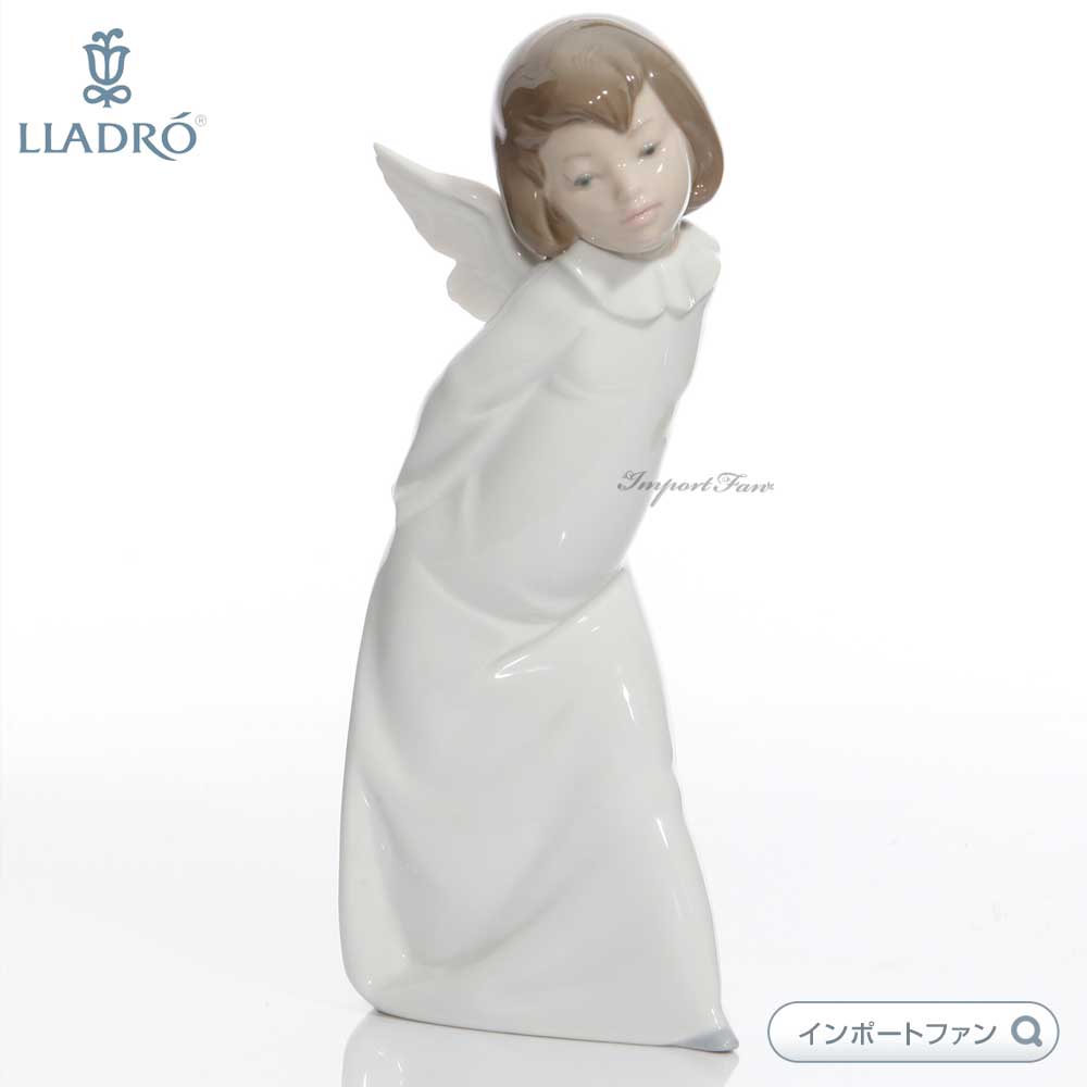LLADRO' リヤドロ 4960 天使の考えごと（わかってきたぞ） 磁器人形 