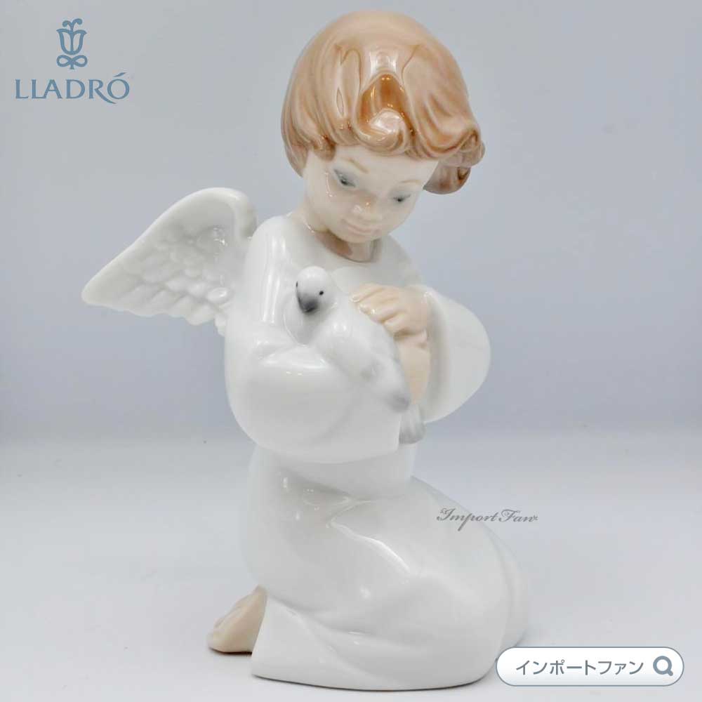 【LLADRO】NAOリヤドロ　天使　ハート　可愛いお祈り　置物 楽天市場】【P10倍+モバイル会員10倍】静かな祈り White LLADRO
