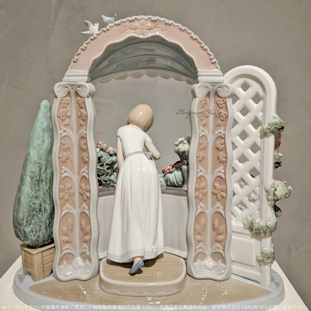LLADRO（リヤドロ） ロマンティックな朝 花 女性 置物 01008250 LLADRO
