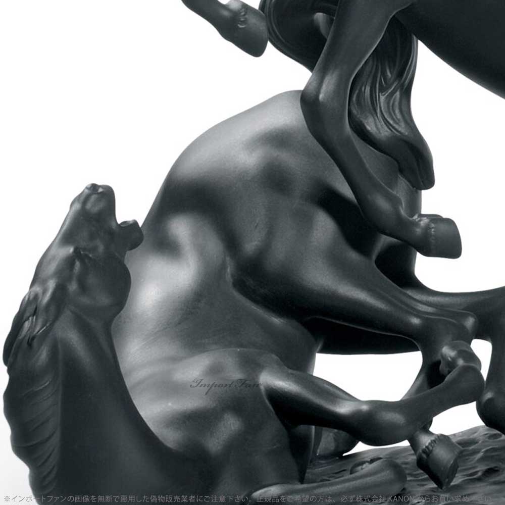 LLADRO リヤドロ 三頭の馬 ブラック 世界限定制作数1000体 置物