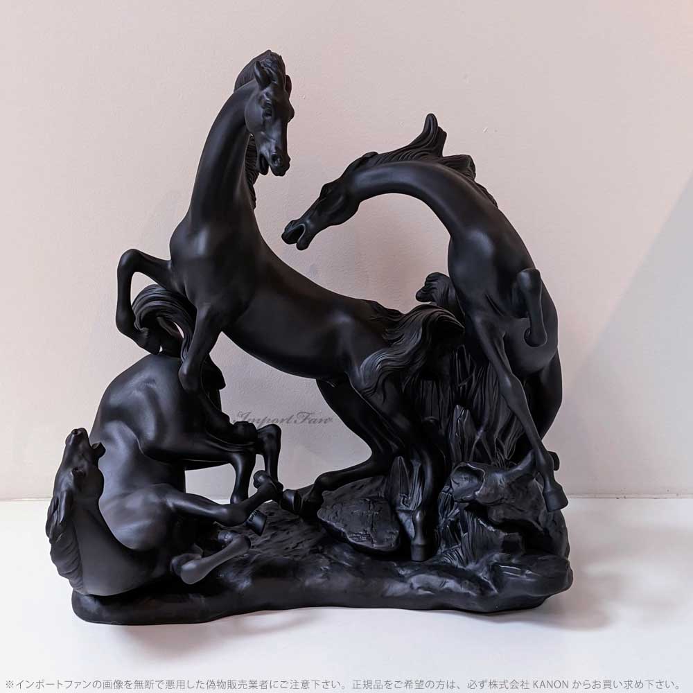 LLADRO リヤドロ 三頭の馬 ブラック 世界限定制作数1000体 置物