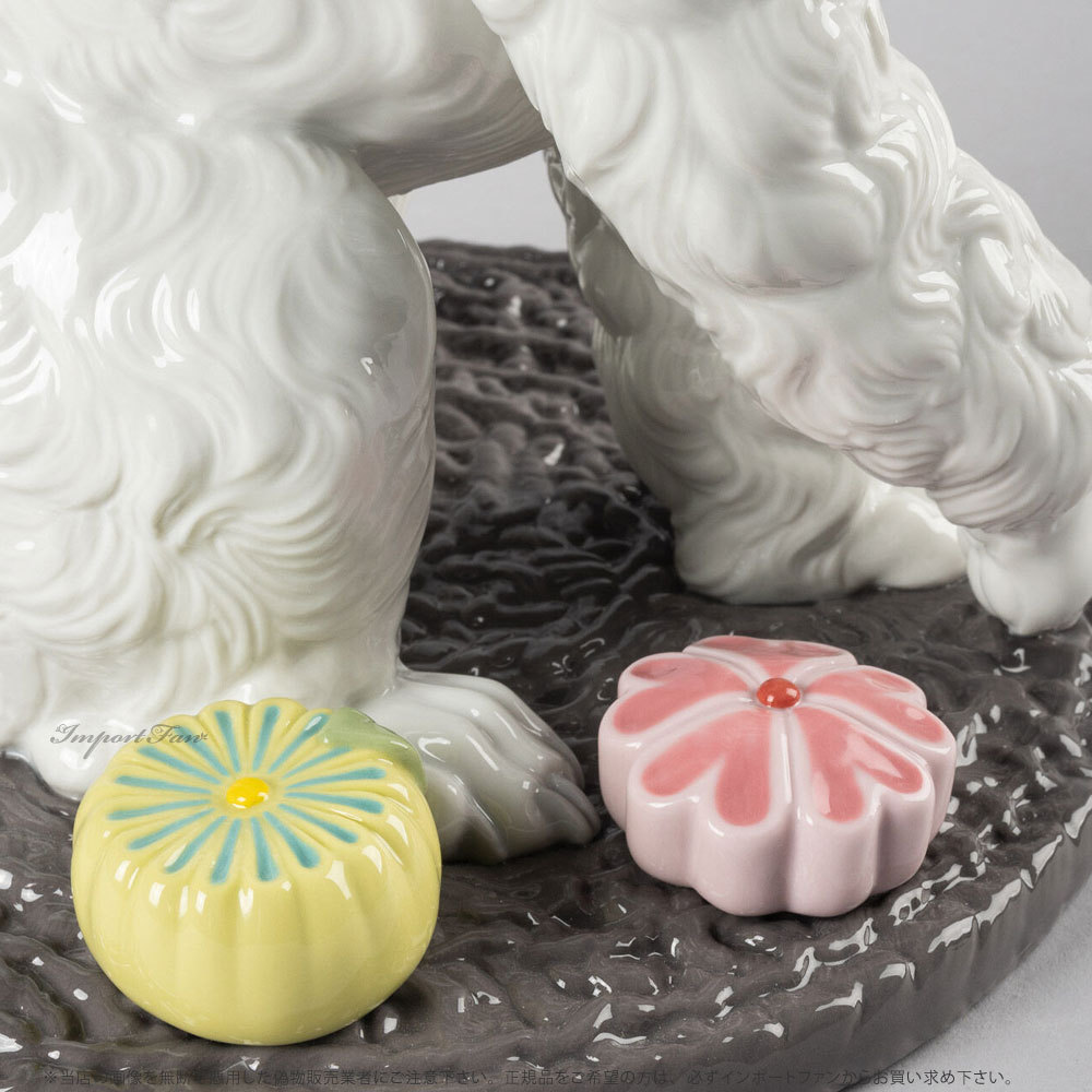LLADRO（リヤドロ） プードル 和菓子 お茶会 犬 01009472 LLADRO