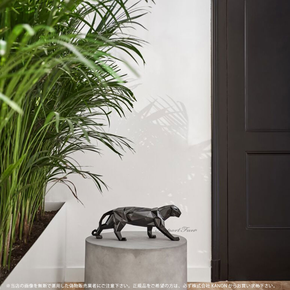 LLADRO（リヤドロ） 折り紙 パンサー Origami グレーズド ブラック 豹