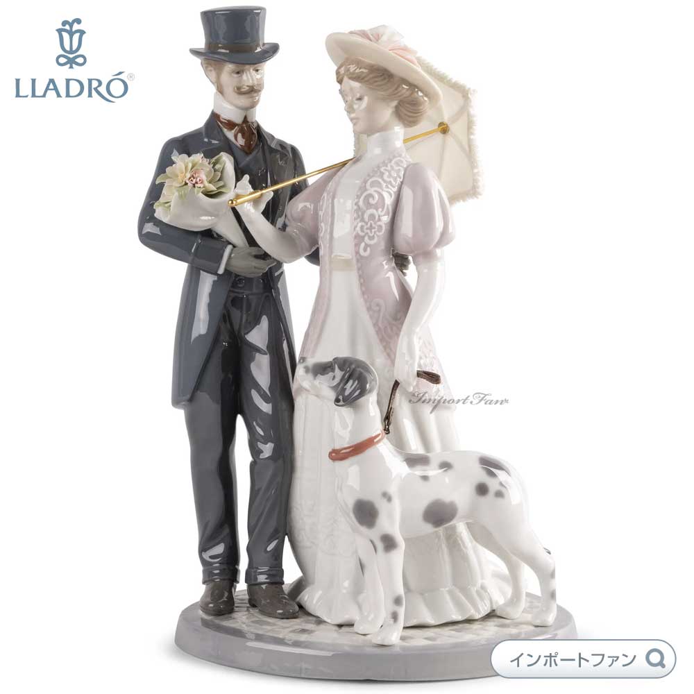 LLADRO リヤドロ ロマンティックな散歩 ダルメシアン 恋人