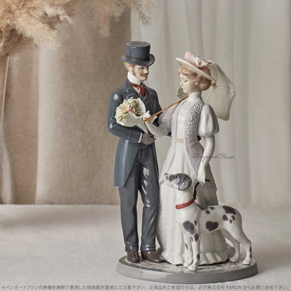 リヤドロ ロマンティックな散歩 ダルメシアン 恋人 カップル 犬 置物 01009551 LLADRO ギフト プレゼント □ : lla09551  : インポートファン - 通販 - Yahoo!ショッピング