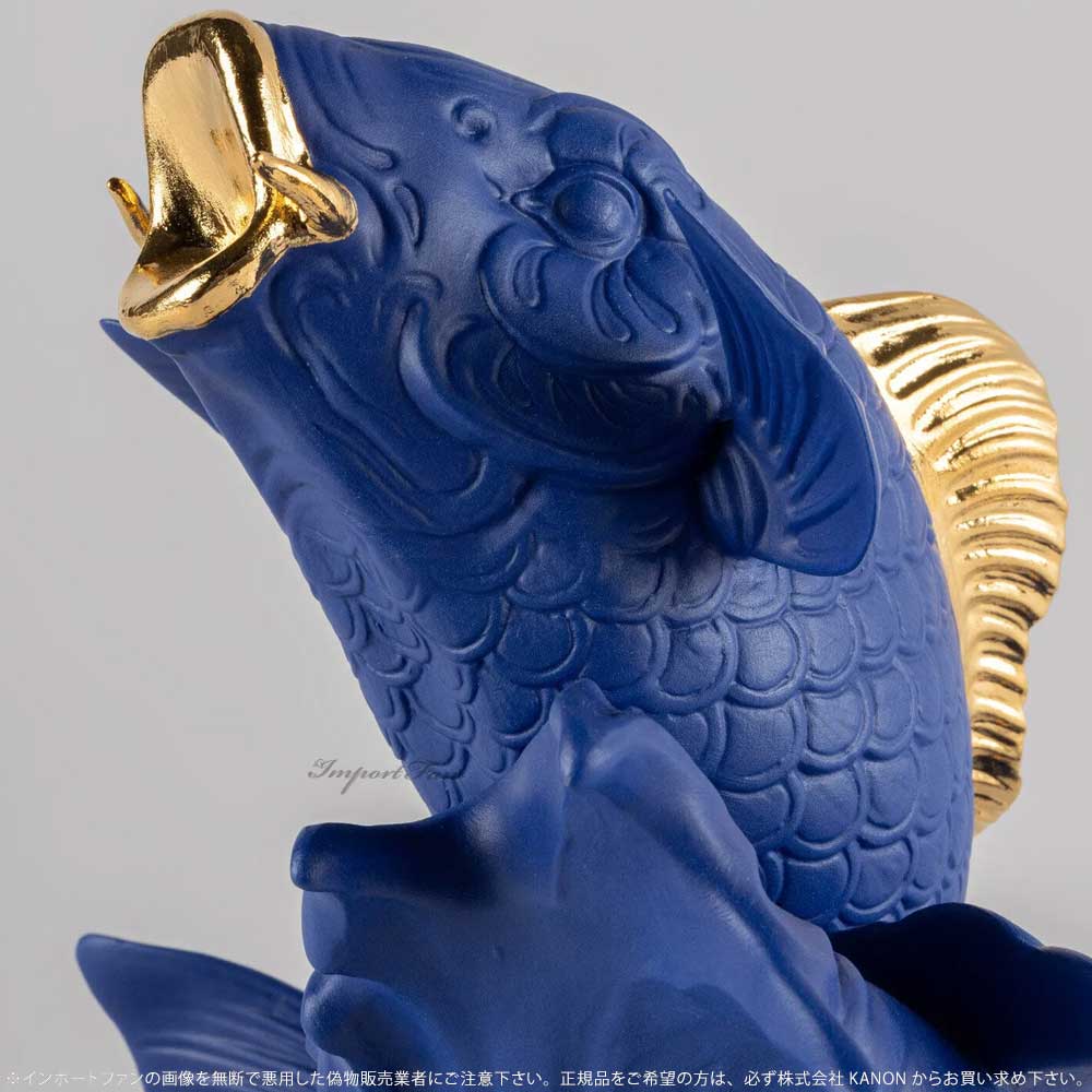 LLADRO リヤドロ コイ ボールドブルー 世界限定制作数750点 鯉