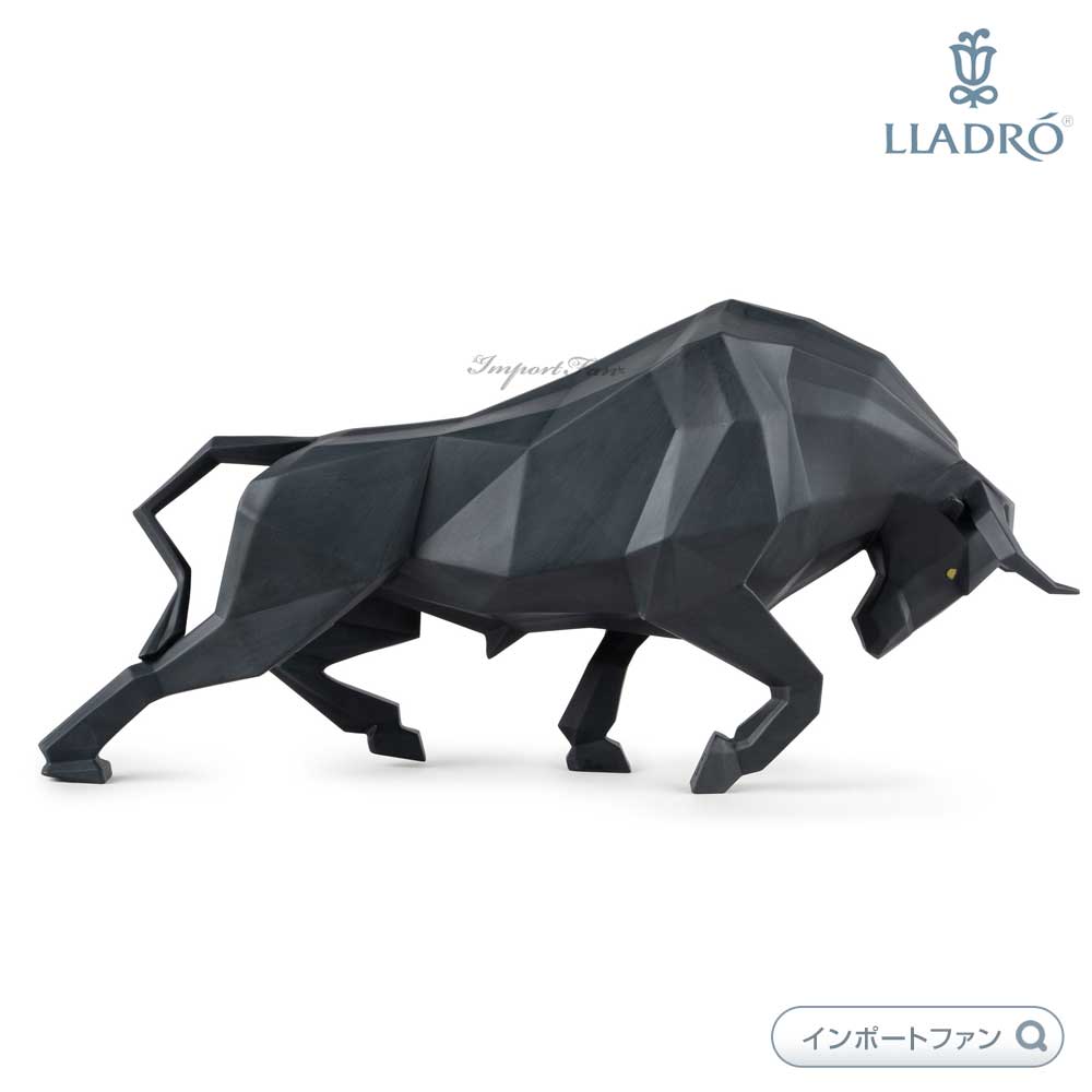LLADRO リヤドロ ブル マット ブラック 雄牛 黒 折り紙
