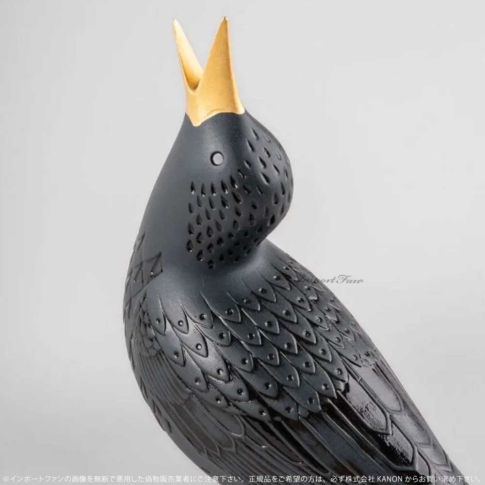 LLADRO リヤドロ ムクドリ 1 ブラック 黒 鳥 01009676 ギフト