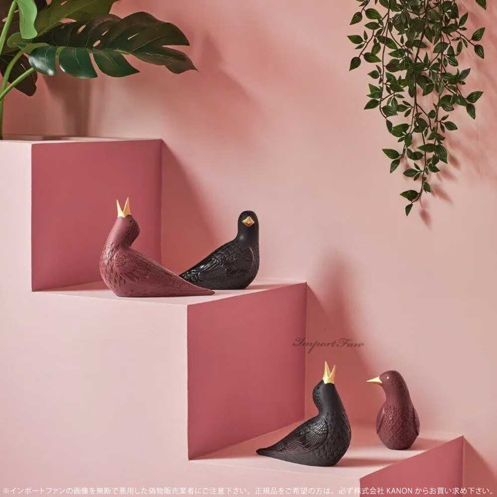 LLADRO リヤドロ ムクドリ 1 パープル 赤紫 鳥 01009678 ギフト
