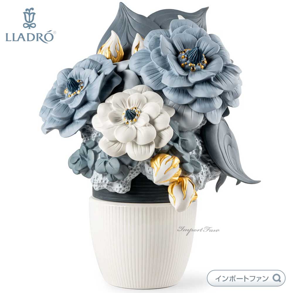 リヤドロ フラワーベース 花 ブルー 花器 花瓶 置物 01009697 LLADRO ギフト プレゼント □ : lla09697 :  インポートファン - 通販 - Yahoo!ショッピング