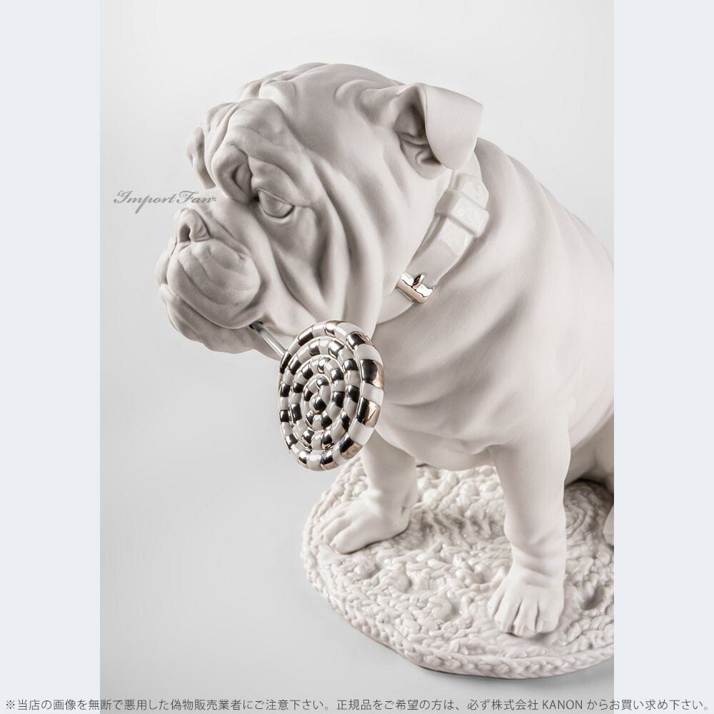 LLADRO リアドロのブルドッグとロリポップ Bulldog with lollipop Sculpture. Re-Deco | Lladró® Europe