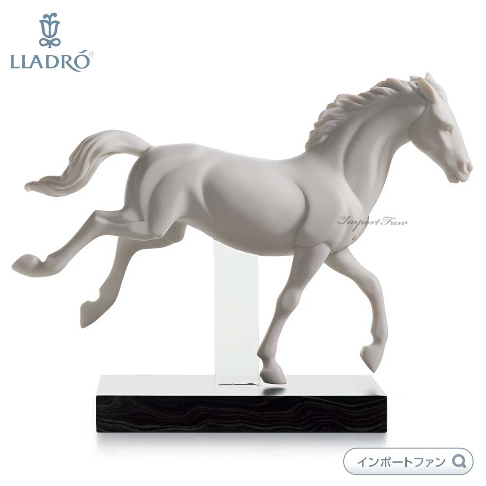 LLADRO リヤドロ ギャロップ 2 馬 ウマ ホワイト 白磁 置物