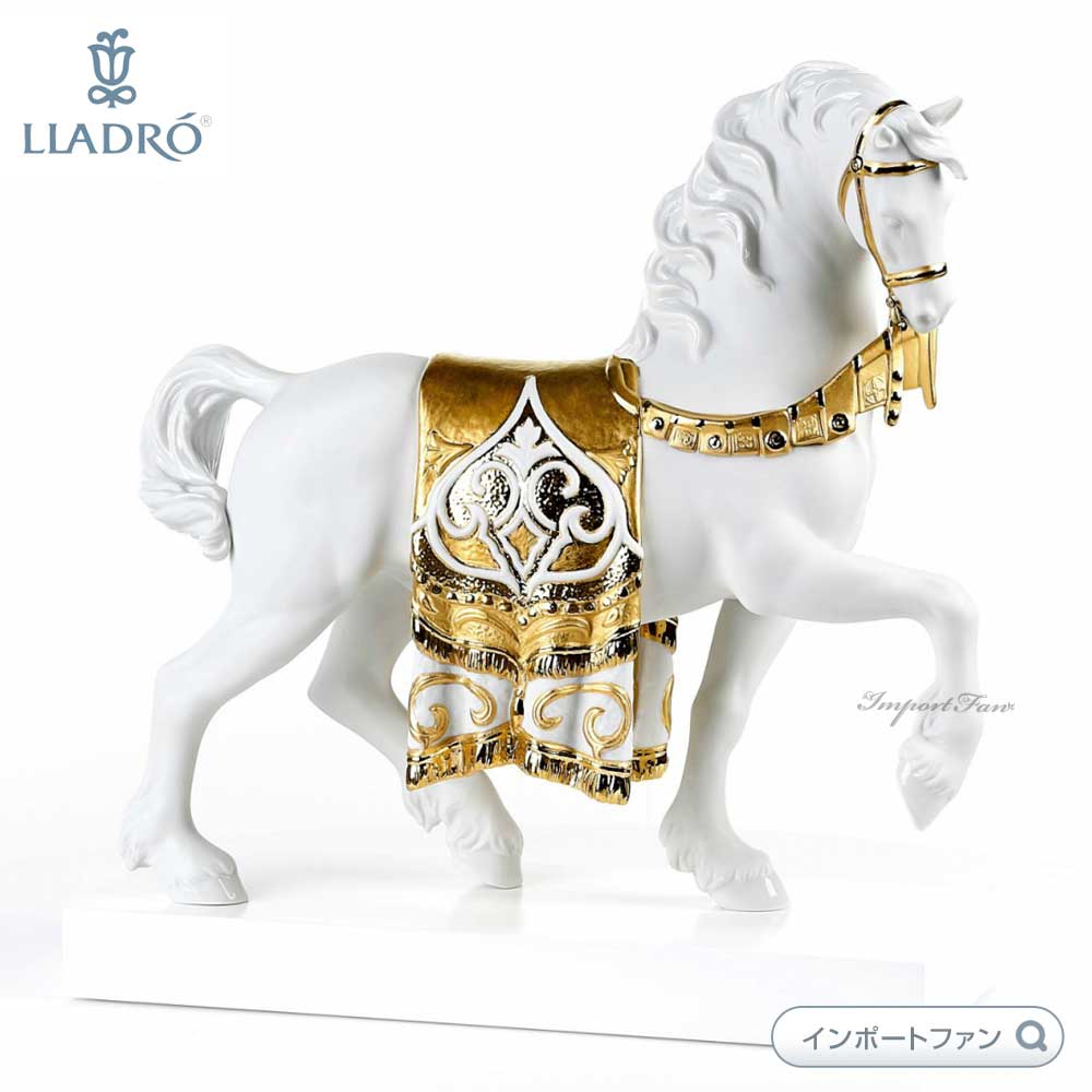 リヤドロ 威風堂々リデコ ゴールド 馬 午 ウマ 01007186 LLADRO ギフト プレゼント □ : lla7186 : インポートファン -  通販 - Yahoo!ショッピング