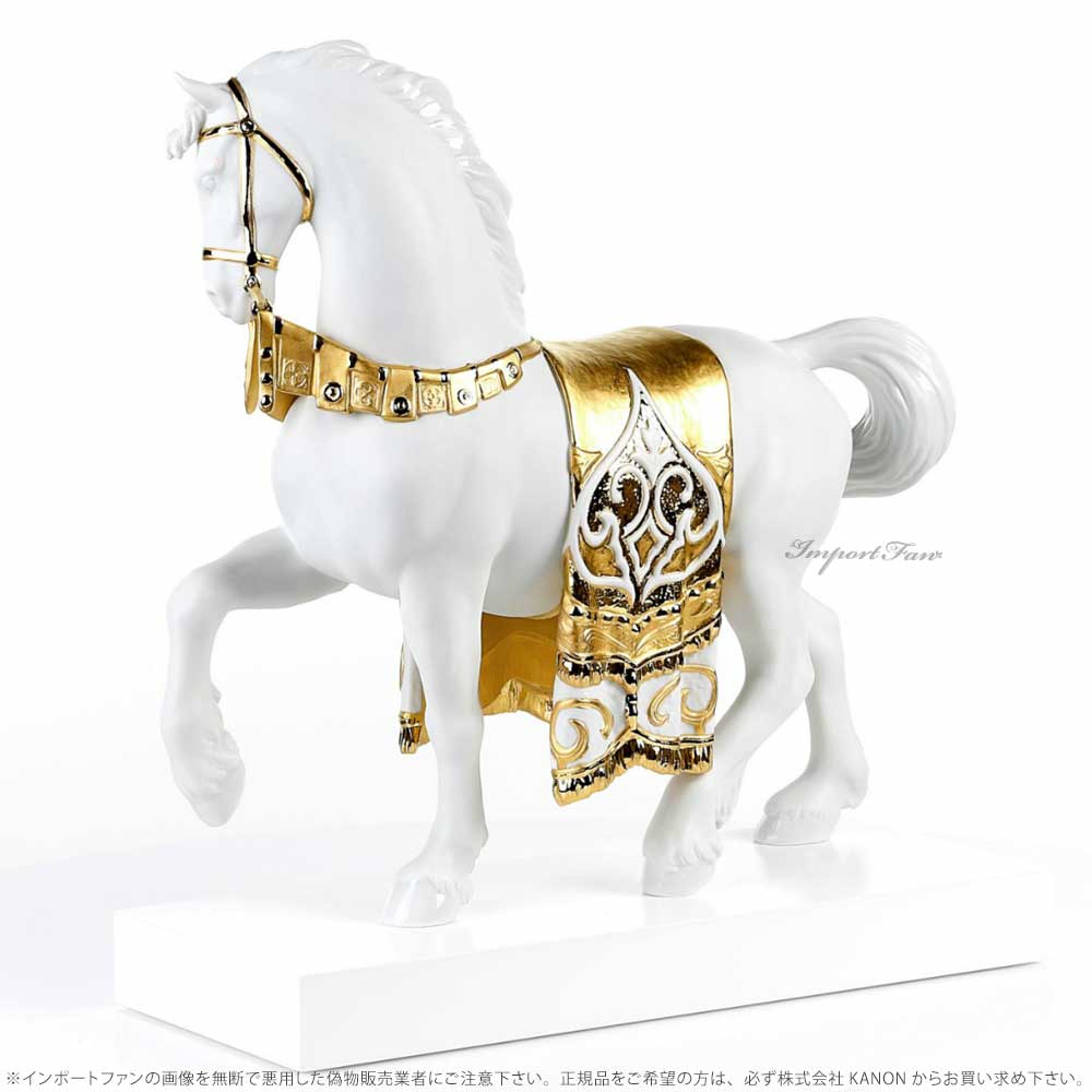 【美品 送料込み】リヤドロ 威風堂々 リデコ ゴールド LLADRO 箱あり 威風堂々(Re-Deco/Silver) | リヤドロ公式オンライン