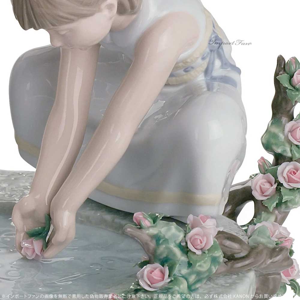 リヤドロ 花の小舟を浮かべて 少女 8355 LLADRO PETALS IN THE