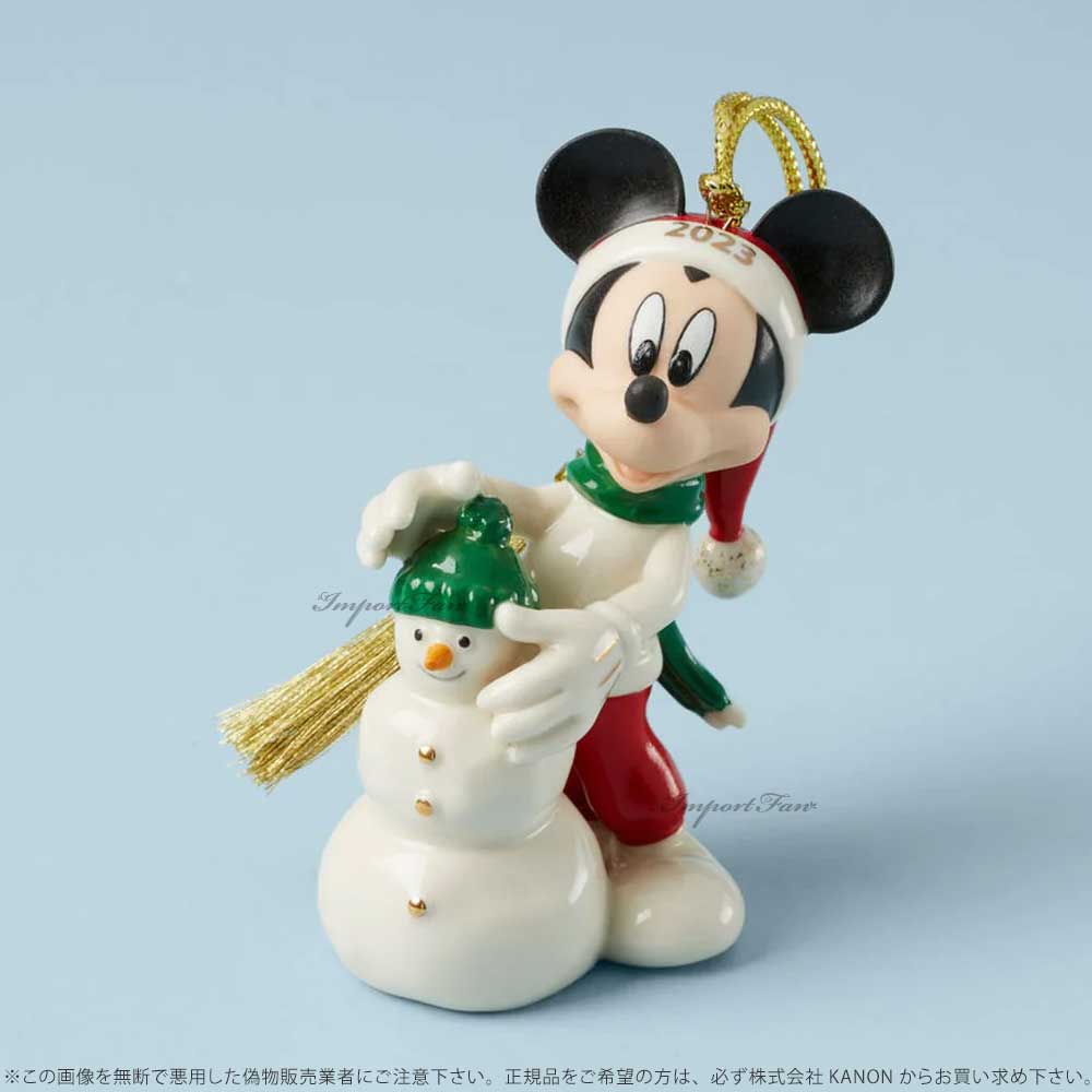 LENOX レノックス クリスマス ディズニーミッキーと雪だるま