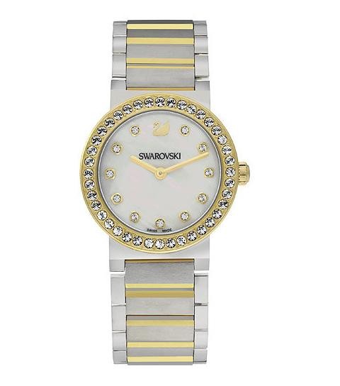 美品  SWAROVSKI スワロフスキー イエロー ミニ スプヒアー シトラ 時計