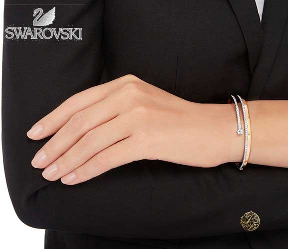SWAROVSKI スワロフスキー フレッシュ バングル ローズゴールド