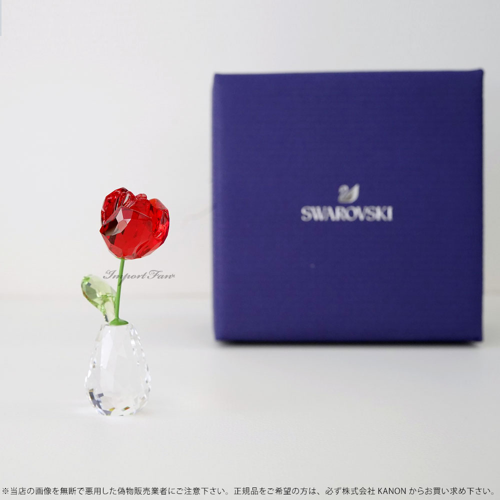 SWAROVSKI スワロフスキー バラ レッドローズ 花 5254323 Swarovski