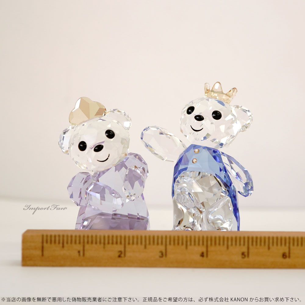 ポ*ル様 スワロフスキー カップル クリスベア 王子様とお姫様 プリンス プリン SWAROVSKI スワロフスキー カップル クリスベア 王子様とお姫様