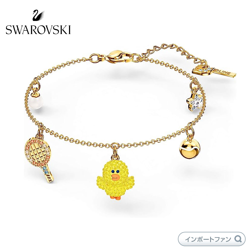 スワロフスキー ラインフレンズコレクション サリー テニス ブレスレット イエロー 5514516 Swarovski Line Friends  Collection Tennis Bracelet, Light Multi…