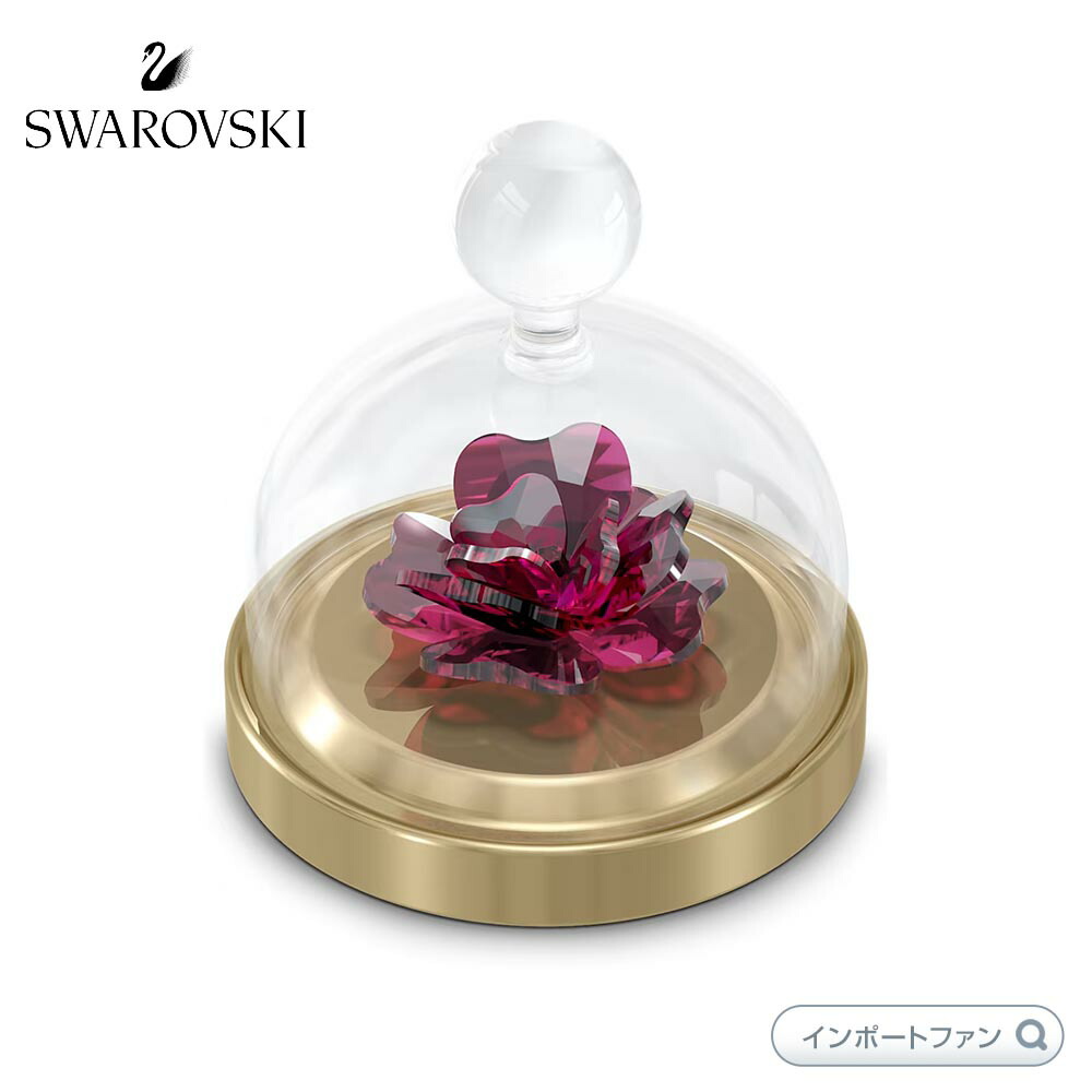 スワロフスキー ガーデン・テイルズ ローズガラス鐘 Sサイズ 薔薇 花 フラワー 置物 5619223 Swarovski