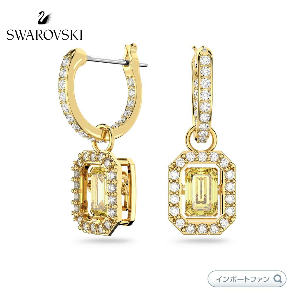 SWAROVSKI スワロフスキー ミレニアドロップピアス オクタゴン