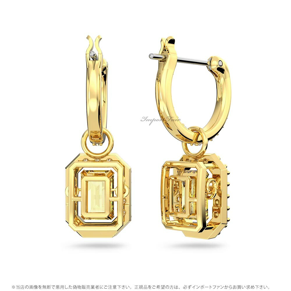 SWAROVSKI スワロフスキー ミレニアドロップピアス オクタゴン