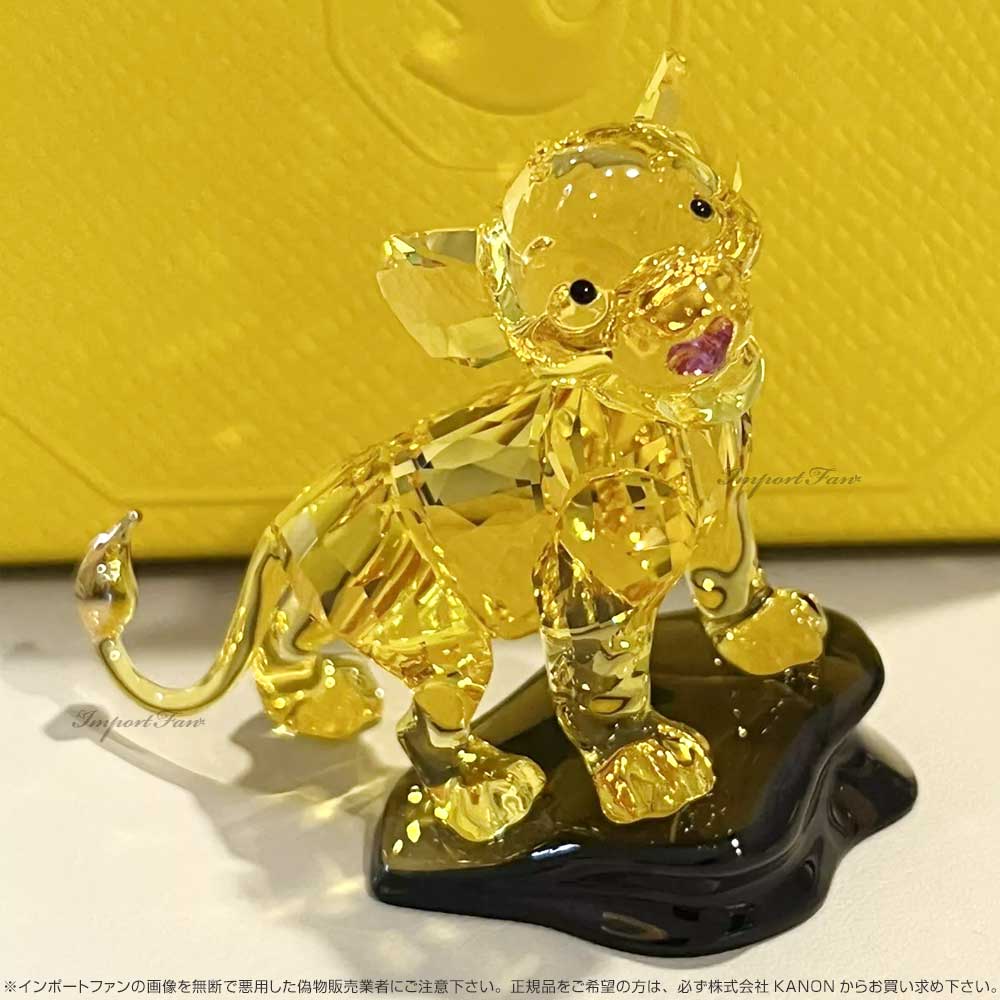 【新品】スワロフスキー　シンバ　ライオンキング SWAROVSKI（スワロフスキー） シンバ ライオンキング ディズニー 置物