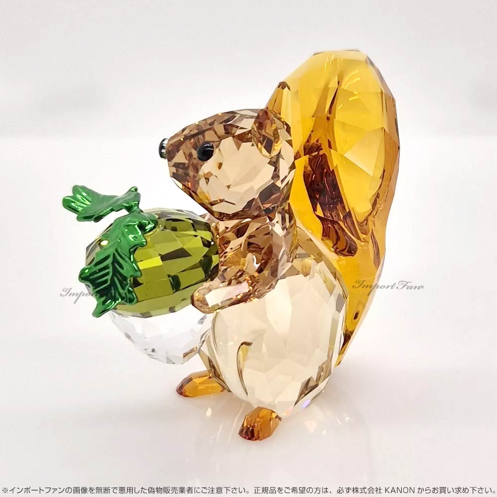 SWAROVSKI（スワロフスキー） イディリア リスとどんぐり 動物 置物