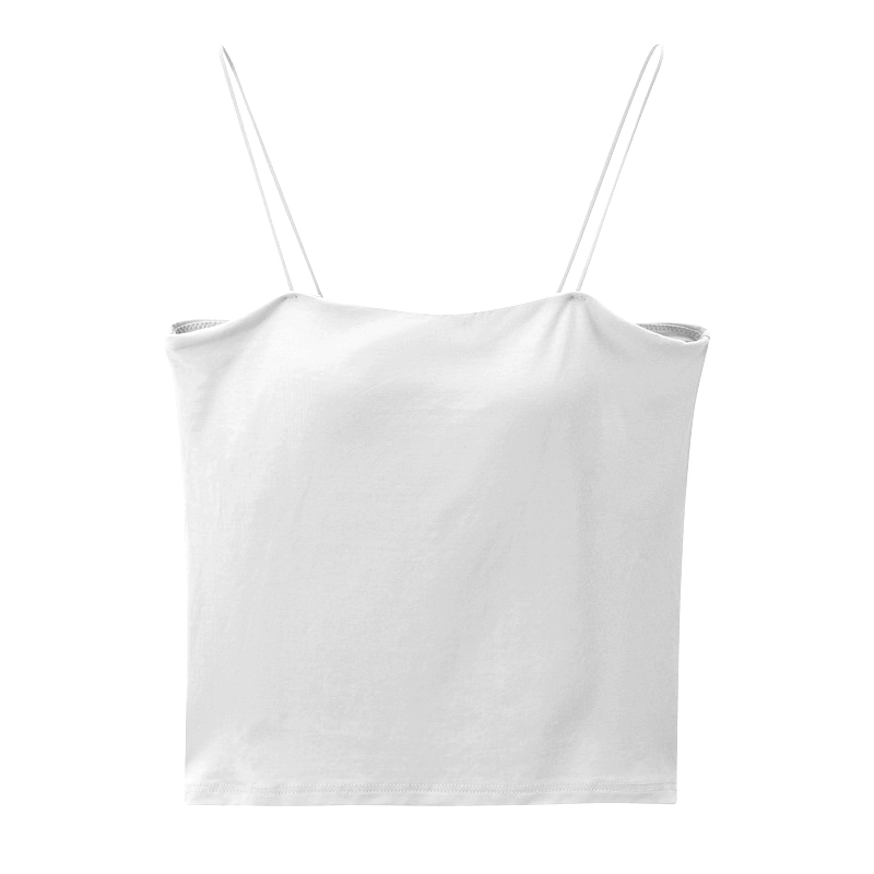 「2点目500円」 キャミソール カップ付き インナー パッド付き チューブ ブラトップ トップス 無地 ストレッチ 肩紐 薄手 レディース ノンワイヤー ノースリーブ |  | 02