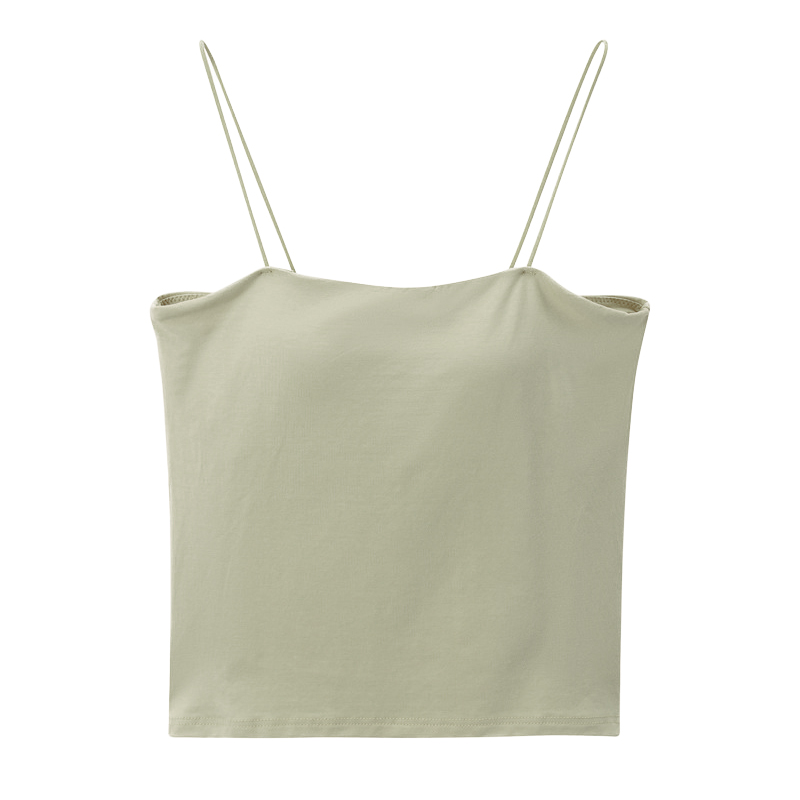 「2点目500円」 キャミソール カップ付き インナー パッド付き チューブ ブラトップ トップス 無地 ストレッチ 肩紐 薄手 レディース ノンワイヤー ノースリーブ |  | 05