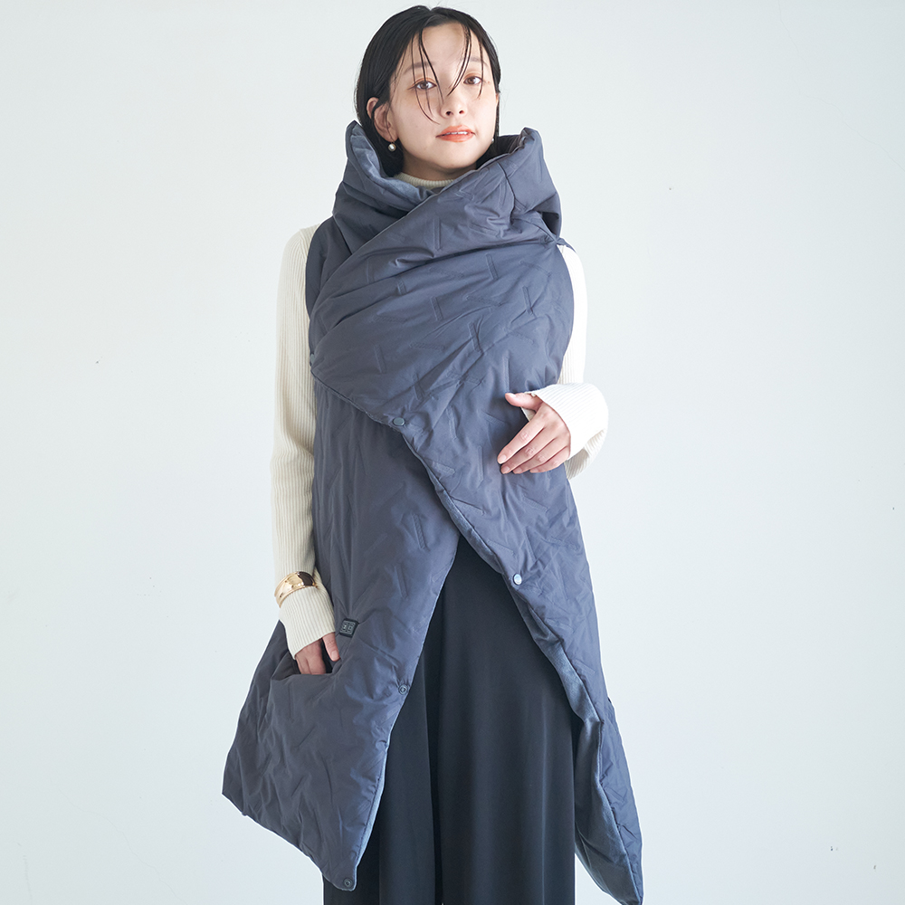 【クーポンで1500円OFF】 電気 毛布 掛け敷き USB フード付き 着る電気毛布 ふわとろ モバイルバッテリー付き  ひざ掛け 大きめサイズ 肩掛け ブランケット |  | 03